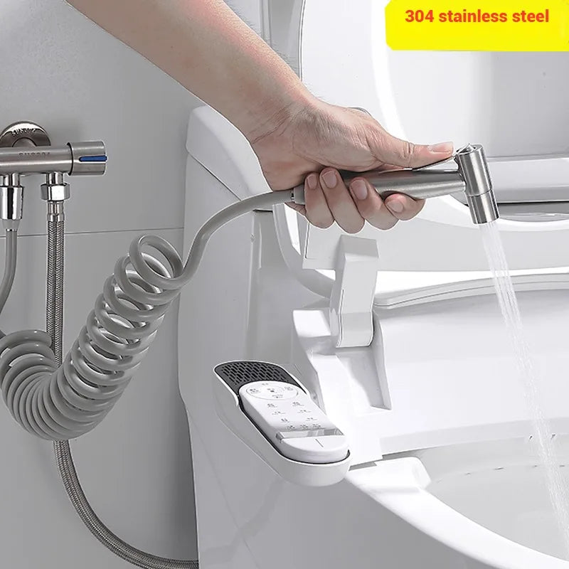 Afralia™ Stainless Steel Bidet Sprayer Set with Self-Cleaning Nozzle.