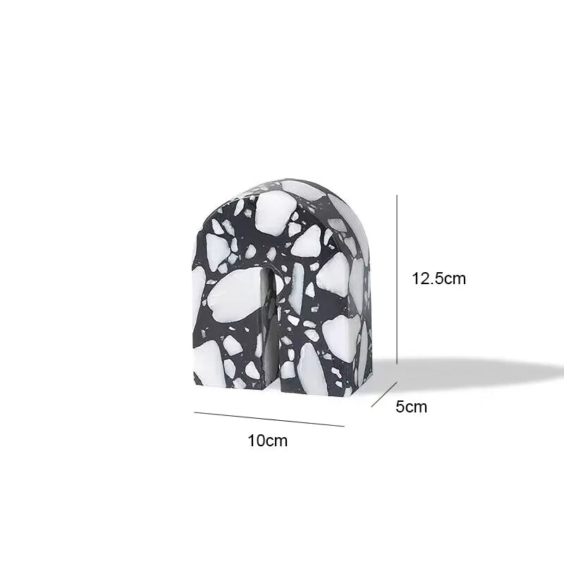 Afralia™ Archway Terrazzo Sculpture for Home Decor