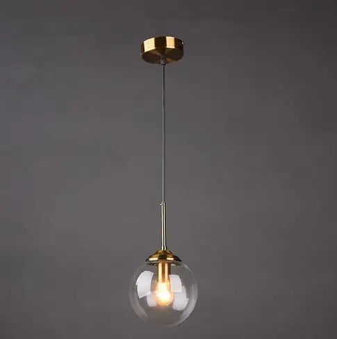 Afralia™ Glass Bubble Chandelier: Vintage Industry Lighting for Living Bedroom Kitchen