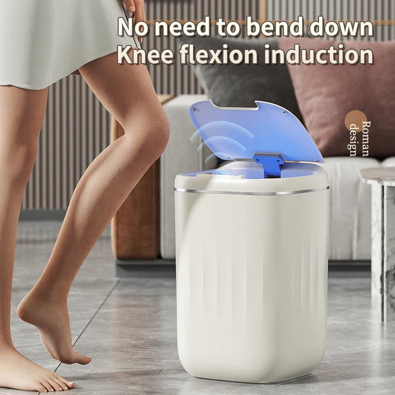 Afralia™ Smart Sensor Trash Can - Kitchen & Bathroom Garbage Bin