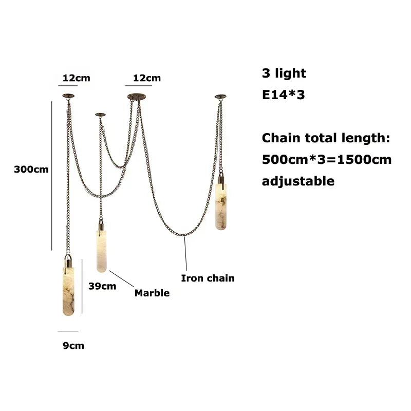 Afralia™ Gold Chrome LED Chandelier for Dining Room - 2025 Marble Design