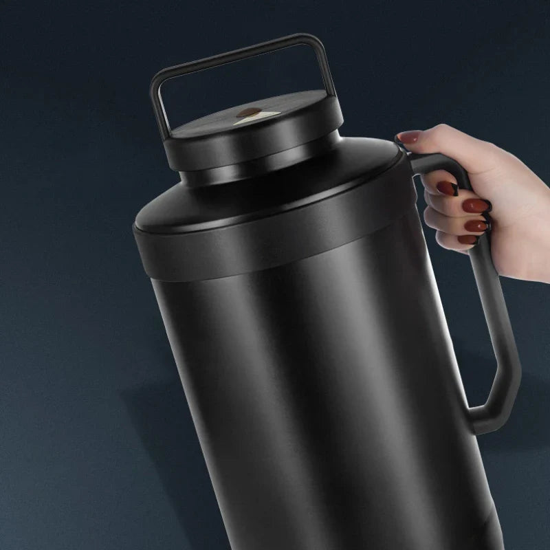 Afralia™ Stainless Steel Dry Ice Bucket Thermos for Cold Insulation