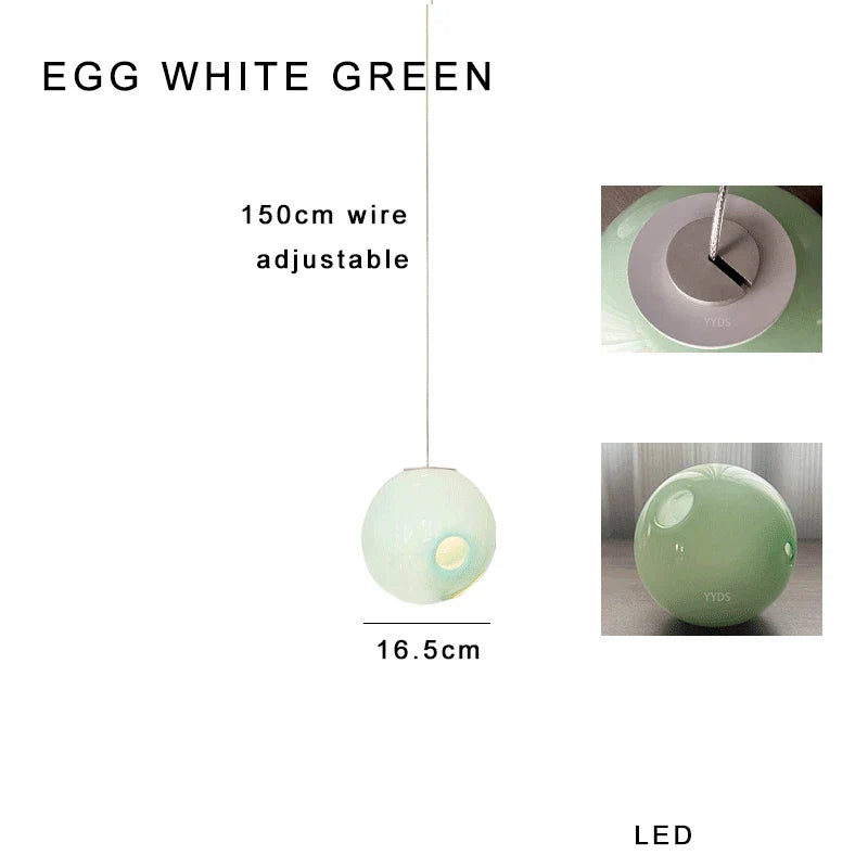 Afralia™ Glaze Glass Pendant Lights 16PCS LED Dimmable Hanging Lamp Vintage Sputnik