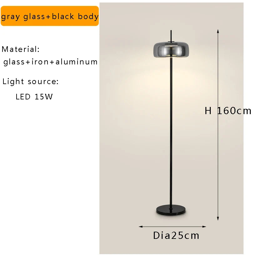 Afralia™ Modern Minimalist LED Floor Lamp Home Decor Living Room Bedside Light