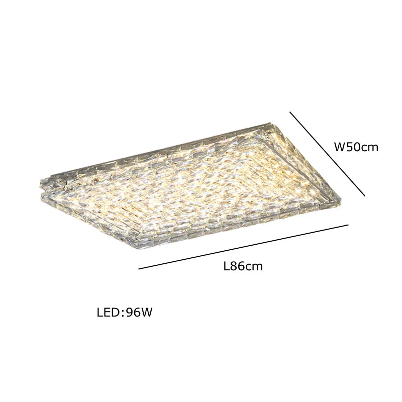 Afralia™ Triangular Crystal Pendant Chandelier - Luxury LED Glass Lighting for Dinning Room