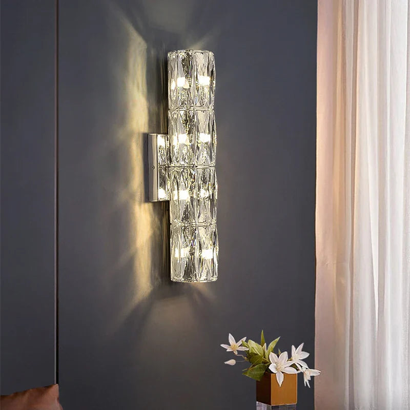 Afralia™ K9 Crystal LED Wall Lamp: Modern Luxury Nordic Sconces for Home Lighting