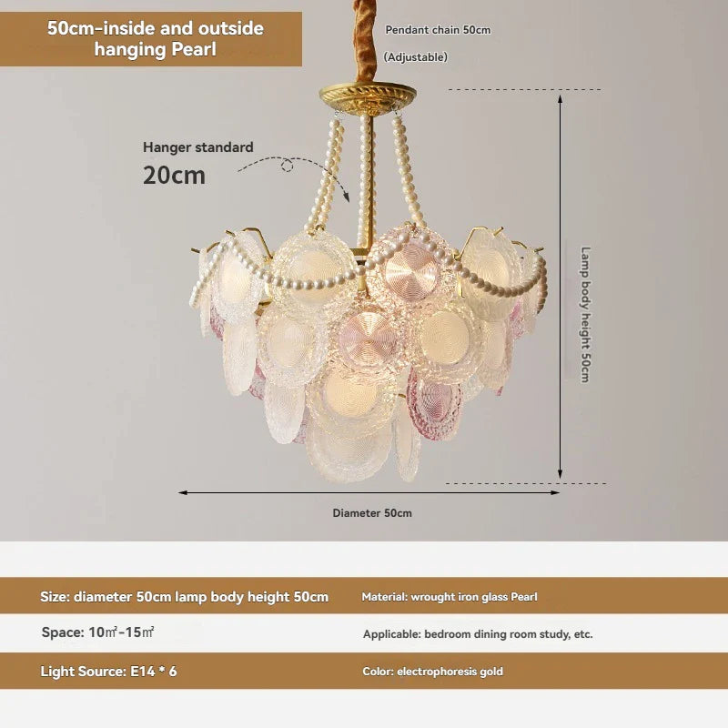 Afralia™ Gold Crystal Chandelier & Pendant Light with Glass Beads for Ceiling Decor