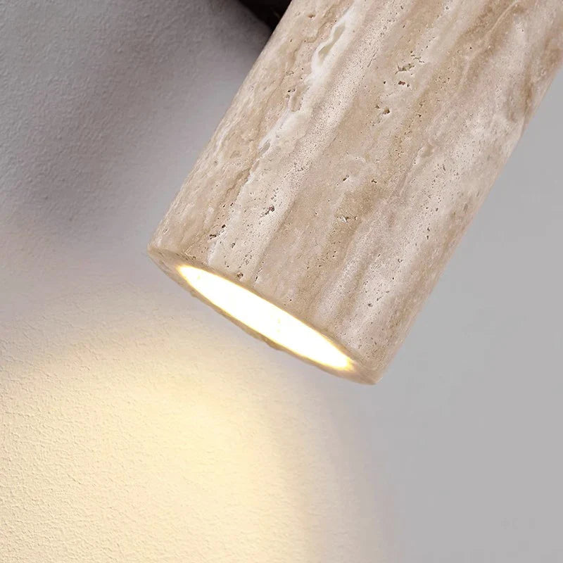 Afralia™ Stone Up Down Wall Lamp for Bedroom Living Room TV Background