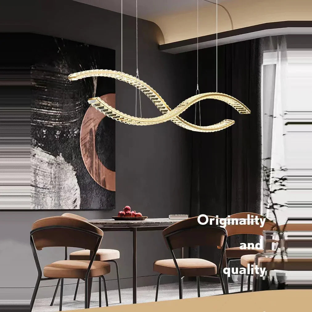 Afralia™ Modern Luxury LED Rings Chandelier: New Trend Circular Ceiling Lamp for Indoor Lighting