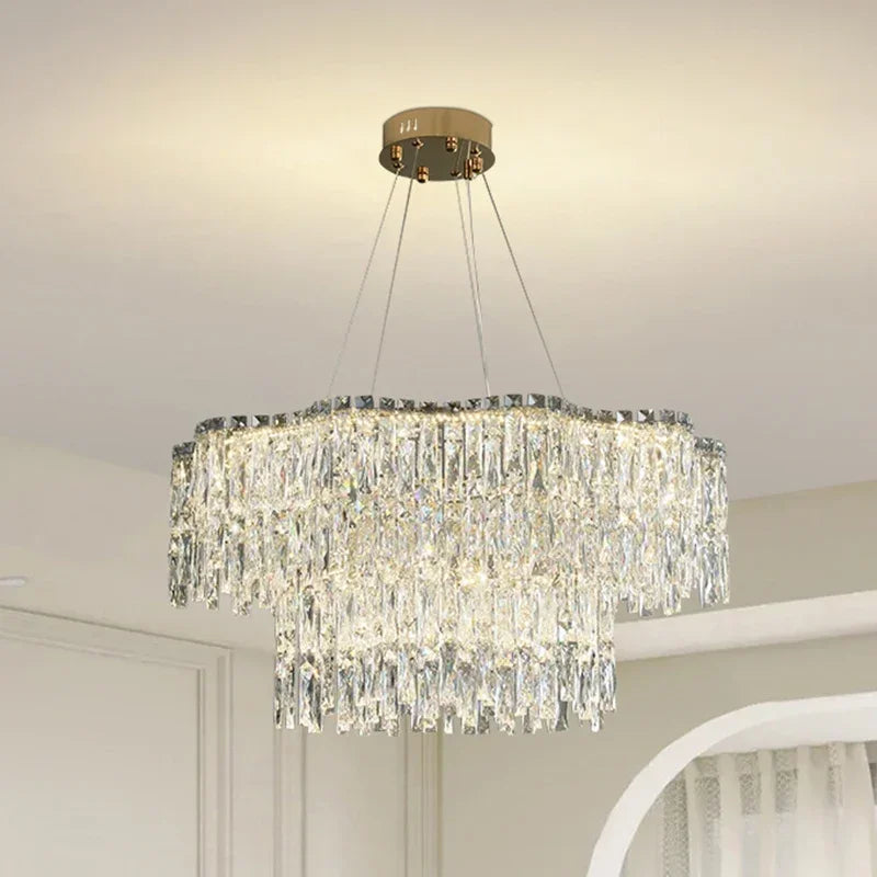 Afralia™ Crystal Chandelier: Luxury Bedroom & Living Room Lighting