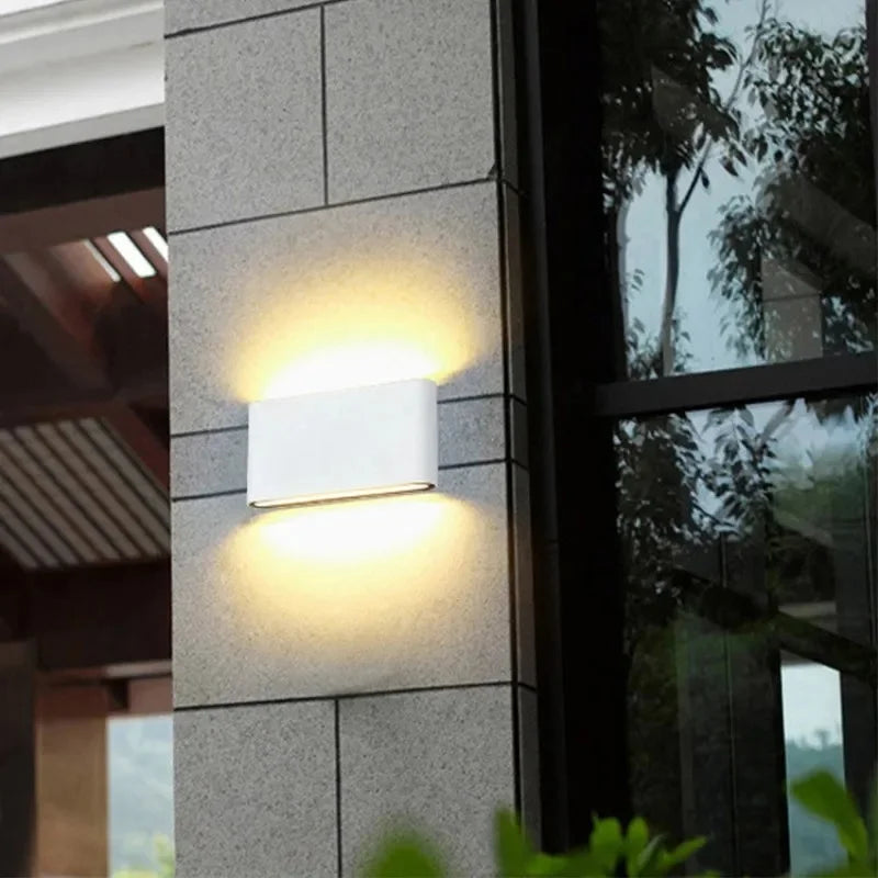 Afralia™ Outdoor LED Wall Lamp Up Down IP65 Waterproof Aluminum Sconces