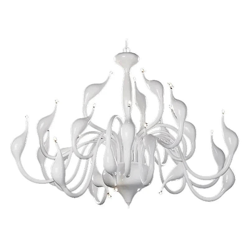 Afralia™ Iron Swan Pendant Lamp | Nordic LED Chandelier for Home Decor