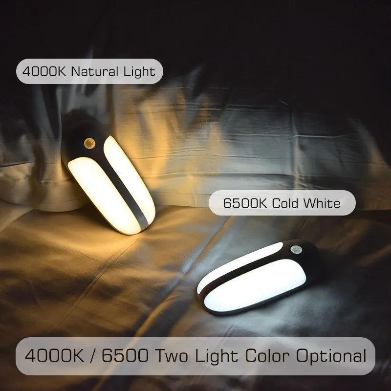 Afralia™ Motion Sensor Night Light: Rechargeable USB, Wireless, for Bedroom, Cabinet