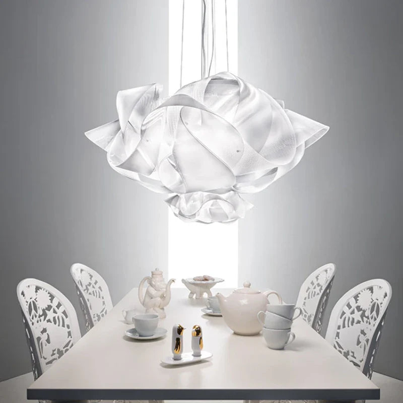 Afralia™ Fabula Pendant Lamp: Modern Nordic Living Room Cloud Light in Warm White Flowers