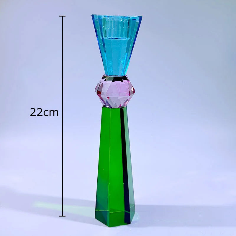 Afralia™ Crystal Candle Holders: Romantic Candlestick & Wax Melt Burner for Modern Home Decor