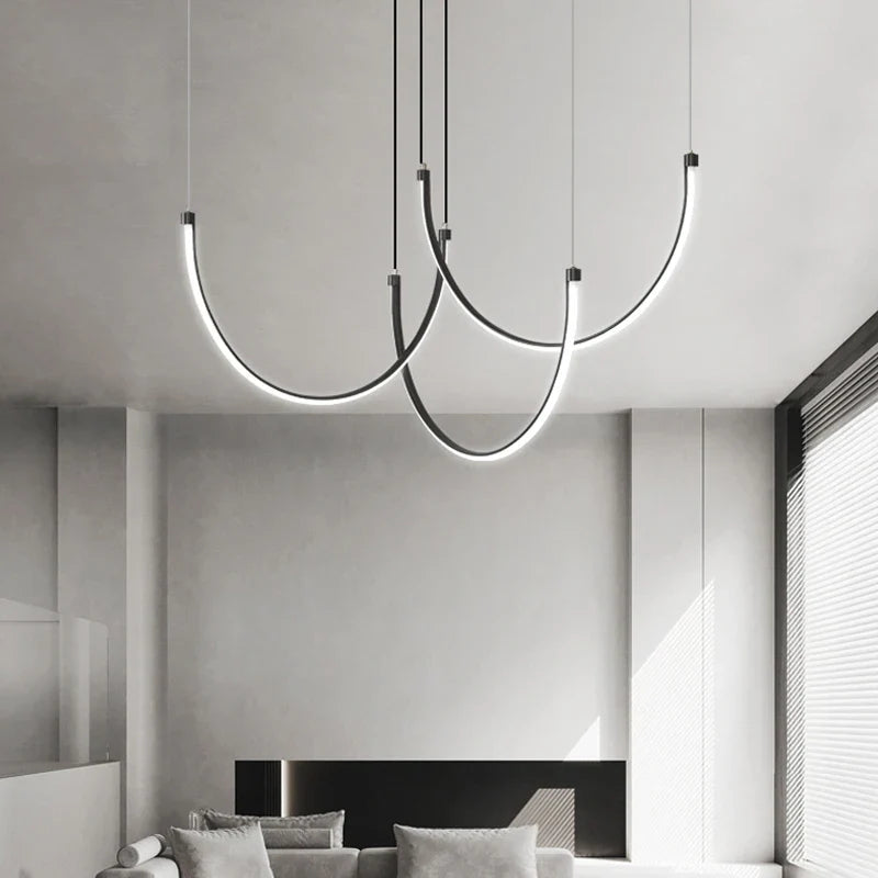 Afralia™ Nordic Minimalist Ceiling Chandelier for Dining Room Living Room