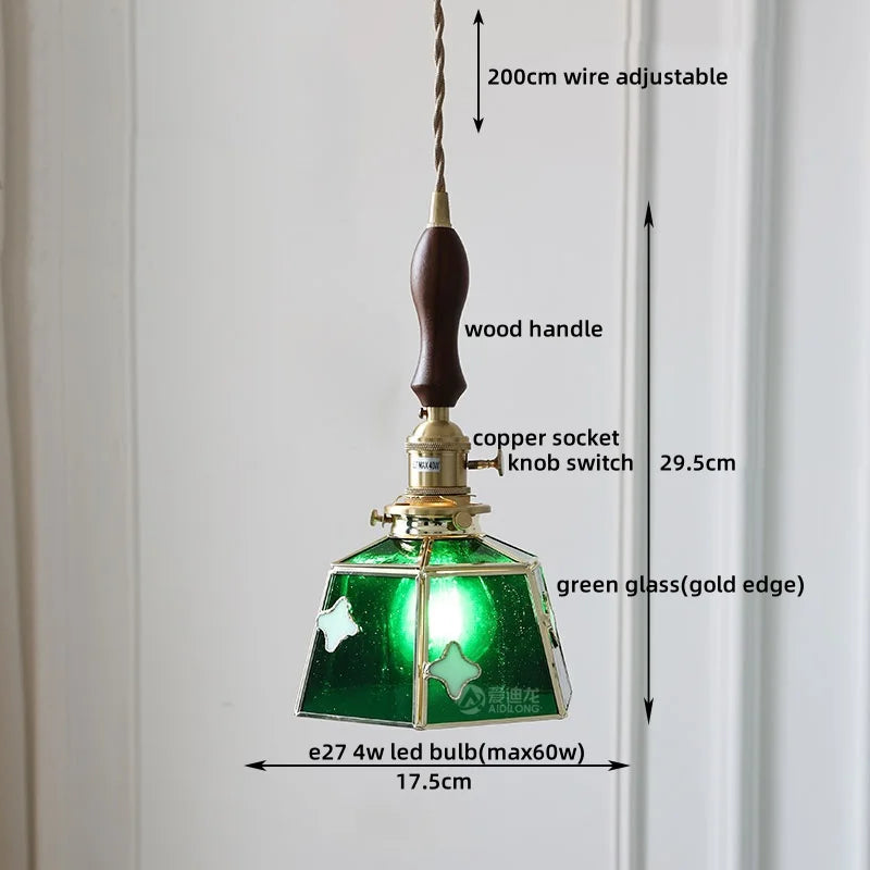 Afralia™ Glass LED Pendant Lights for Home Decor - Modern Hanging Lamp