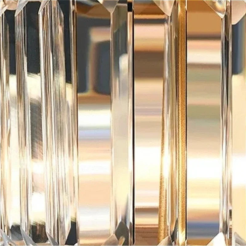 Afralia™ Crystal Pendant Chandelier Light for Living Room Hall Dining Bedroom