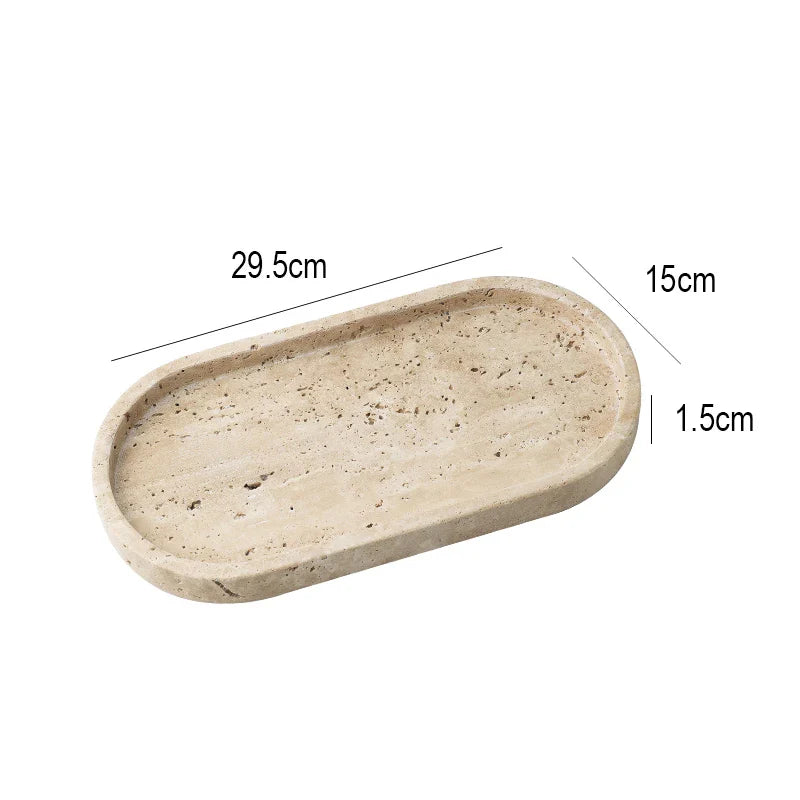 Afralia™ Marble Tray: Stylish Vanity, Dresser, & Sink Organizer