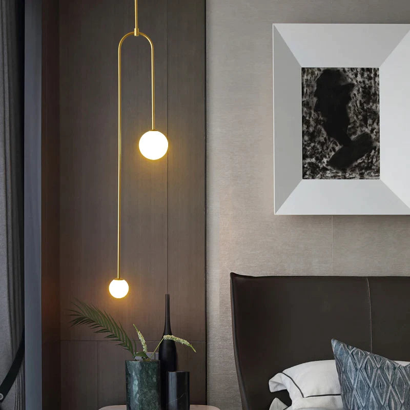 Afralia™ Nordic LED Pendant Lamp Minimalist Home Lighting Chandelier