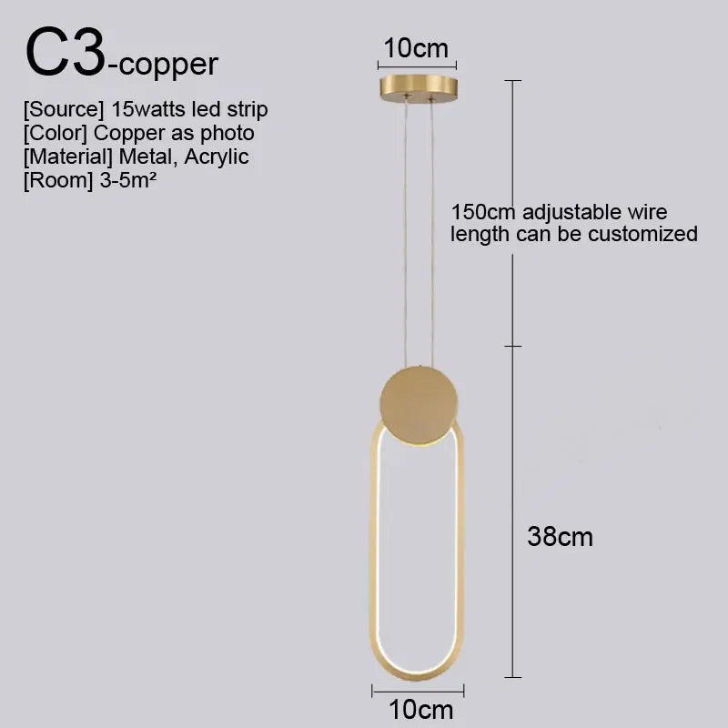 Afralia™ Nordic LED Pendant Light Fixture for Indoor Lighting in Living Room, Kitchen, Dining