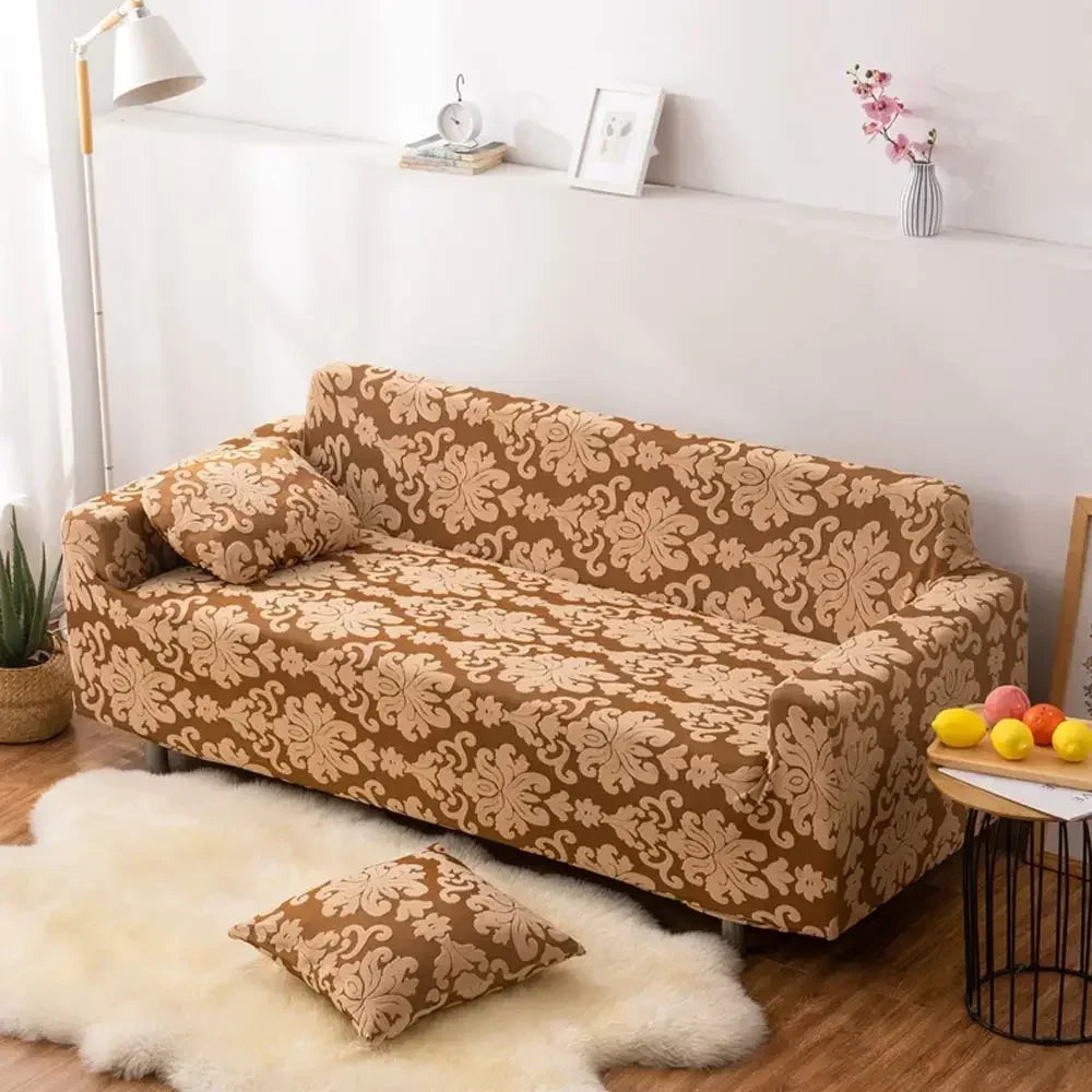 Afralia™ 3D Solid Embossed Thick Sofa Cover Slipcovers - Spandex Stretch Couch Case