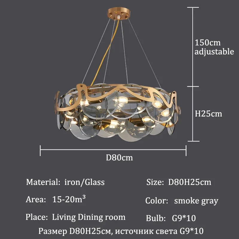 Afralia™ Modern Clouds Glass Pendant Lights for Luxury Home Decor Lighting