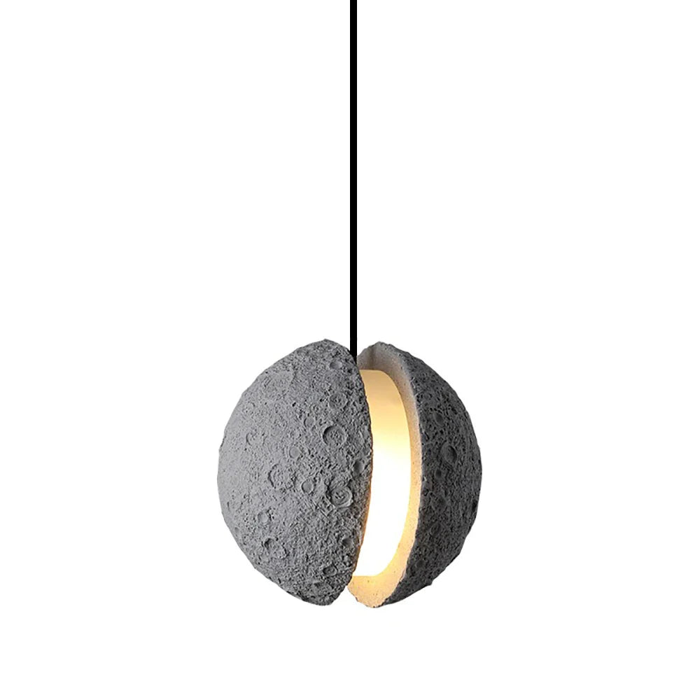 Afralia™ Industrial Cement Pendant Lights - Retro Moon Star Chandelier Fixture