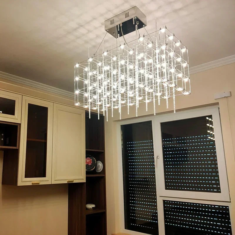 Afralia™ Nordic Starry Chandelier: Minimalist Luminaire for Clothing Store, Bar & Desk