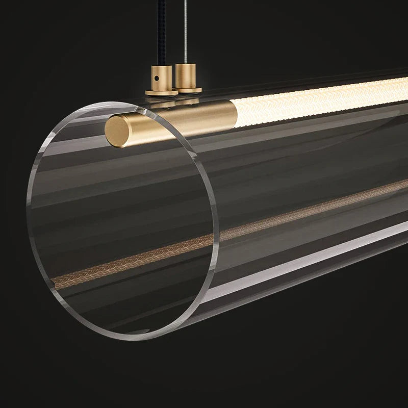 Afralia™ LED Long Tube Pendant Lights: Stylish Lighting for Home, Restaurant, and Bar