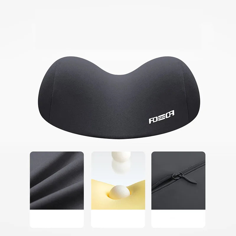 Afralia™ Memory Cotton Cervical Neck Pillow: Supportive, Cozy, Removable Cover