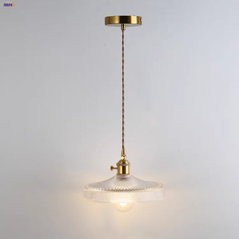 Afralia™ Clear Glass LED Pendant Light - Modern Nordic Design - Adjustable Hanging Lamp