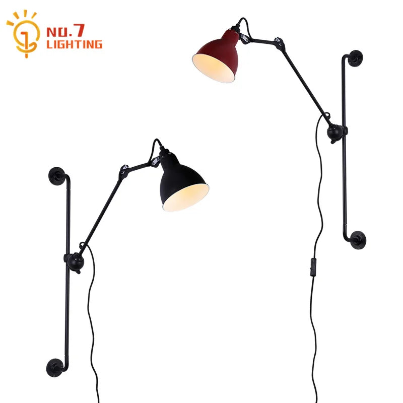 Afralia™ Adjustable Rotating LED Wall Lamp for Bedroom & Living Room