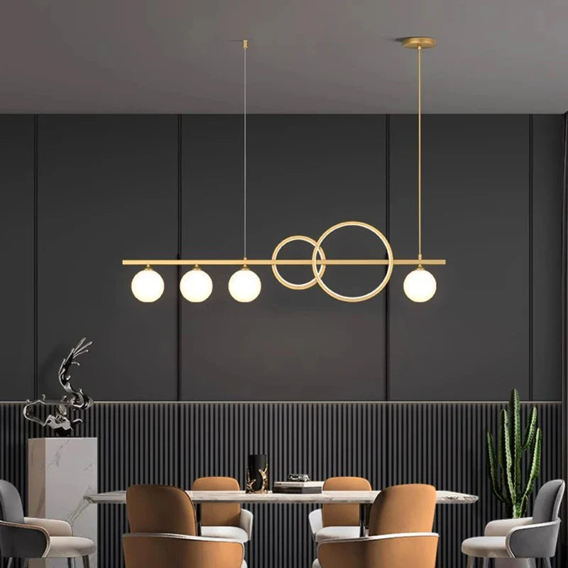 Afralia™ Elegant Chandelier Dining Room Pendant Light Ceiling Fixture for Salon Home Décor