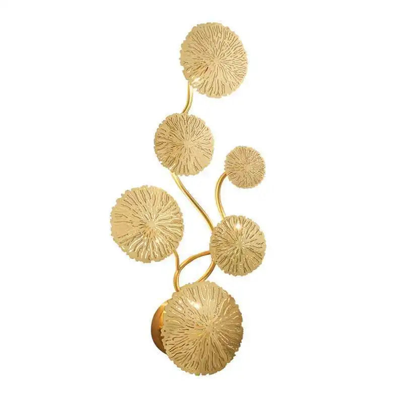 Afralia™ Lotus Leaf LED Wall Lights for Living Room and Bedroom Decor