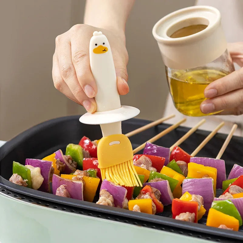 Afralia™ Silicone Oil Brush & Bottle Set - Kitchen Grilling Tool