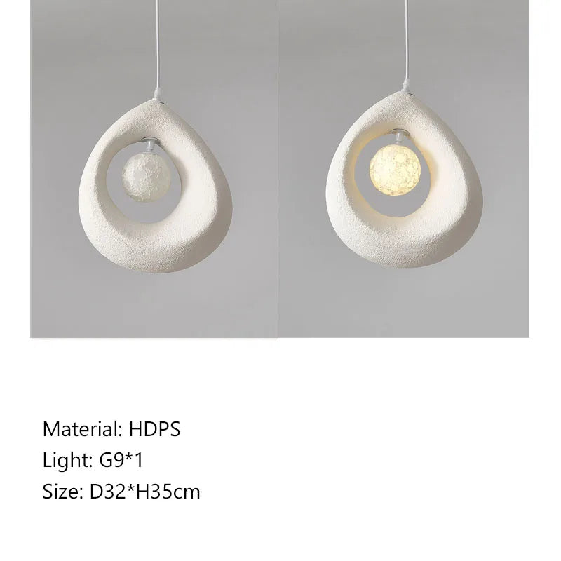 Afralia™ Nordic Wabi Sabi Pendant Lights for Stylish Dining Room and Bedroom Decor