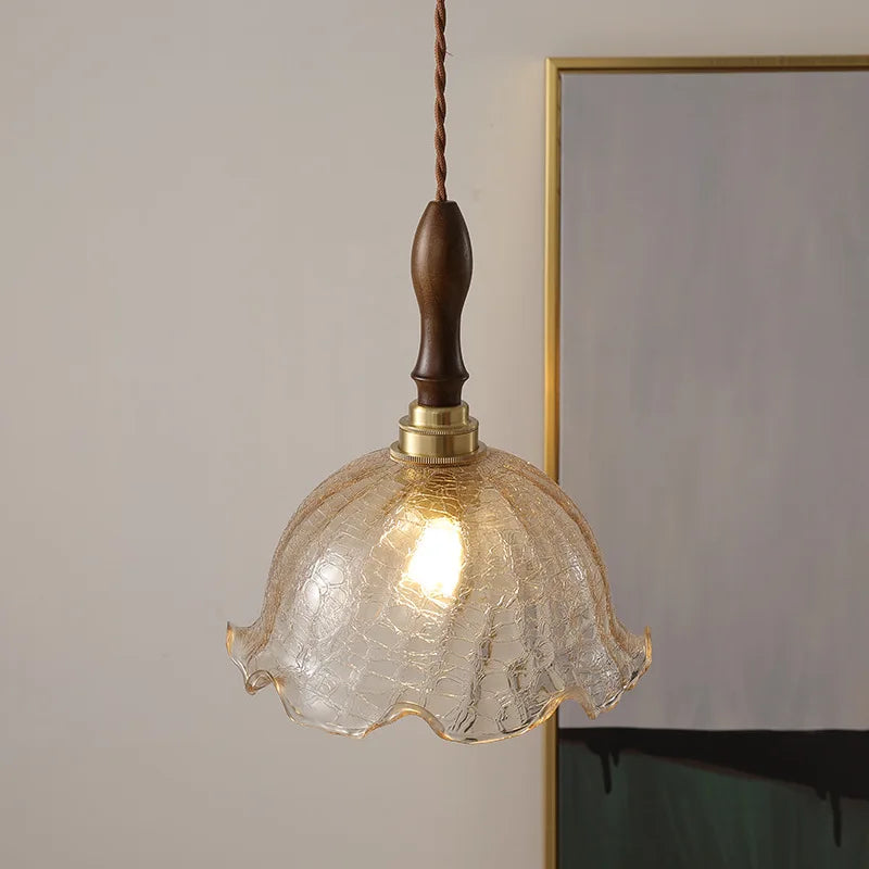 Afralia™ LED Glass Pendant Light Chandelier for Modern Living Dining Room