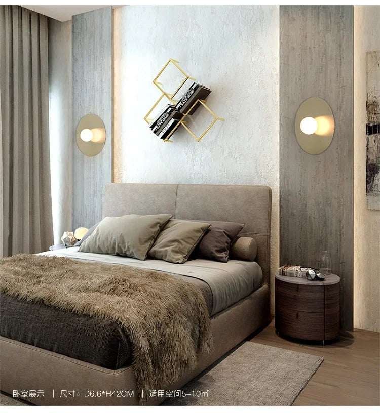 Afralia™ Modern LED Wall Lamp for Living Bedroom Bathroom Kitchen Indoor Lighting