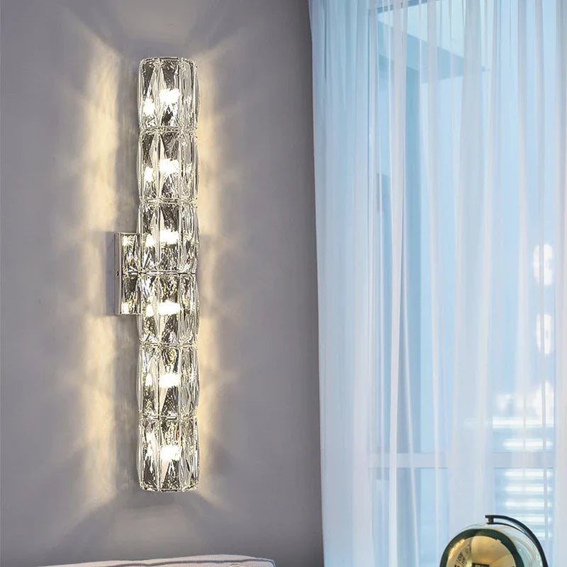 Afralia™ K9 Crystal LED Wall Lamp: Modern Luxury Nordic Sconces for Home Lighting