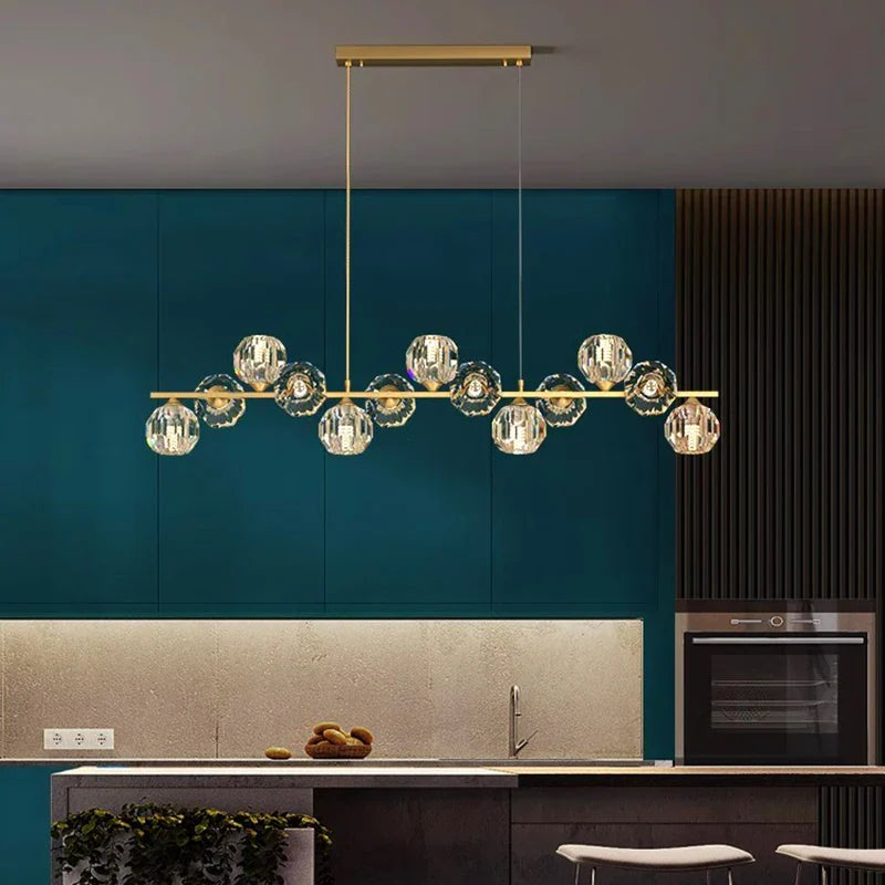 Afralia™ Crystal Chandelier | Luxury Pendant Light for Living and Dining Room