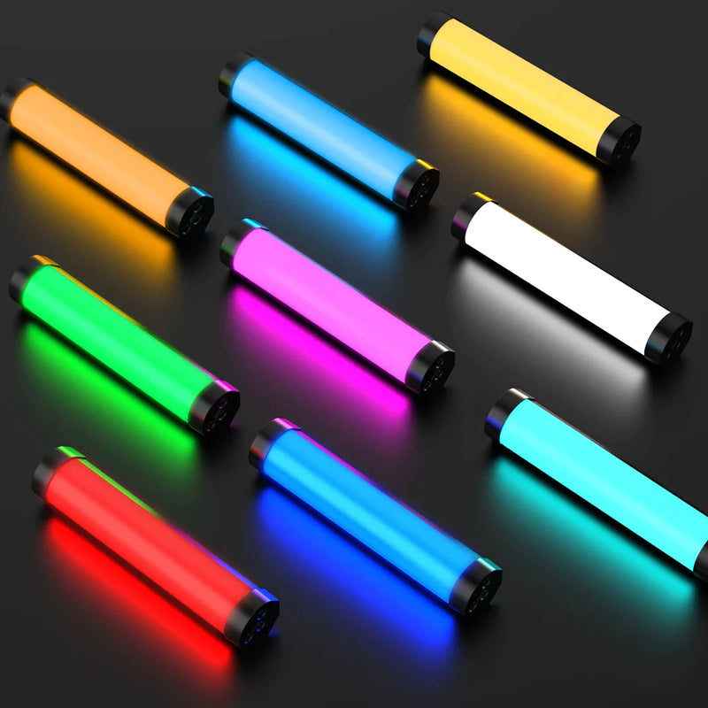 Afralia™ V8 RGB Light Wand Stick for TikTok Video Vlog - Handheld LED Photography Lamp