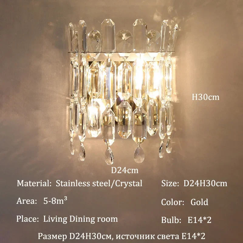 Afralia™ Luxury Crystal Chandeliers for Home Dining Room Living Room Villa Ceiling Lights