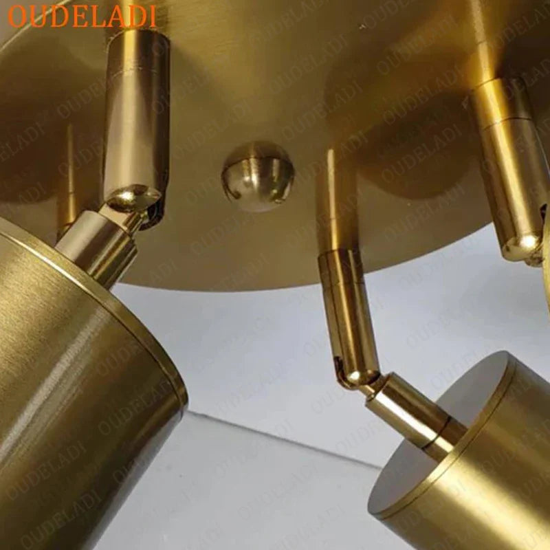 Afralia™ Nordic Brass Ceiling Light: Modern Minimalist Luxury for Dining, Living, Bedroom