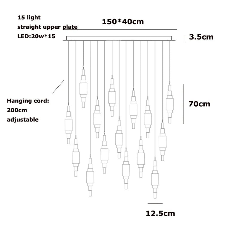 Afralia™ Veined Marble Chandelier Hand-Carved Alabaster Pendant Light