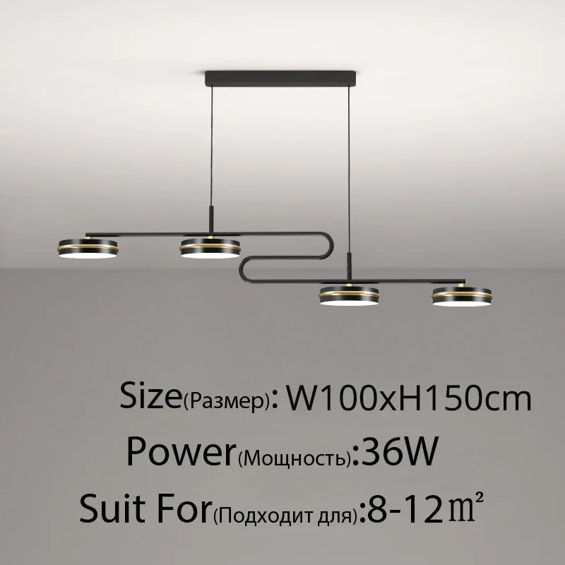 Afralia™ Modern LED Pendant Lights: Bedroom Living Dining Room Kitchen Bar Indoor Lighting with Remote Control