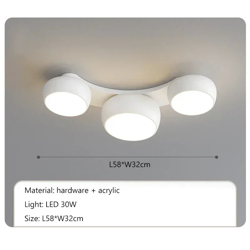 Afralia™ Modern LED Ceiling Lamps Minimalist Living Dining Room Bedroom Lighting Fixtures
