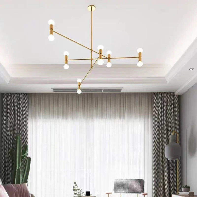 Nordic Designer Pendant Light Pole Ceiling Art Lamps by Afralia™