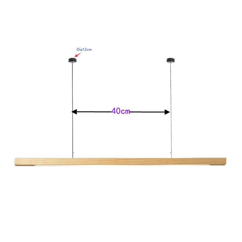 Afralia™ Walnut Wood Pendant Light LED Modern Minimalist Restaurant Bar Counter Droplight