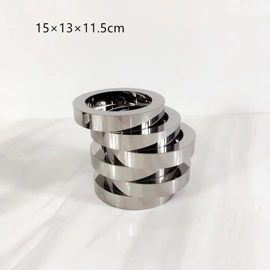 Afralia™ Crystal Glass Geometric Circle Vase Terrarium Flower Arrangement Home Decor